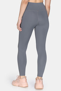 Zelocity Quick Dry Gym Leggings - Steel Grey — thumbnail 4